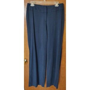 NWT J.Jill size 8 ink blue wide leg pants flat front tencel/cotton/rayon blend